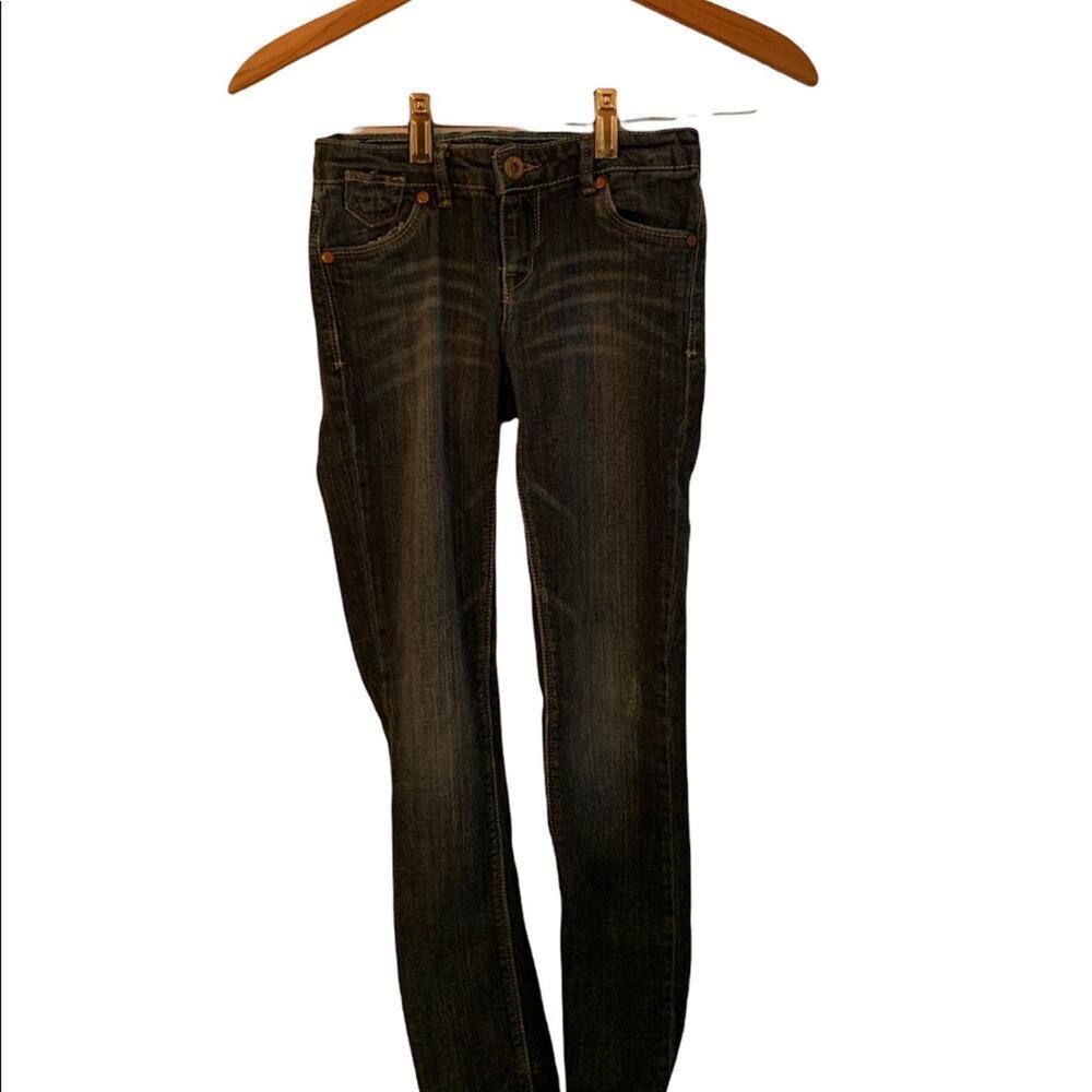LEVI’S Girls Skinny Fit Jeans With Adjustable Waistband - Dark Wash / Size: 8R